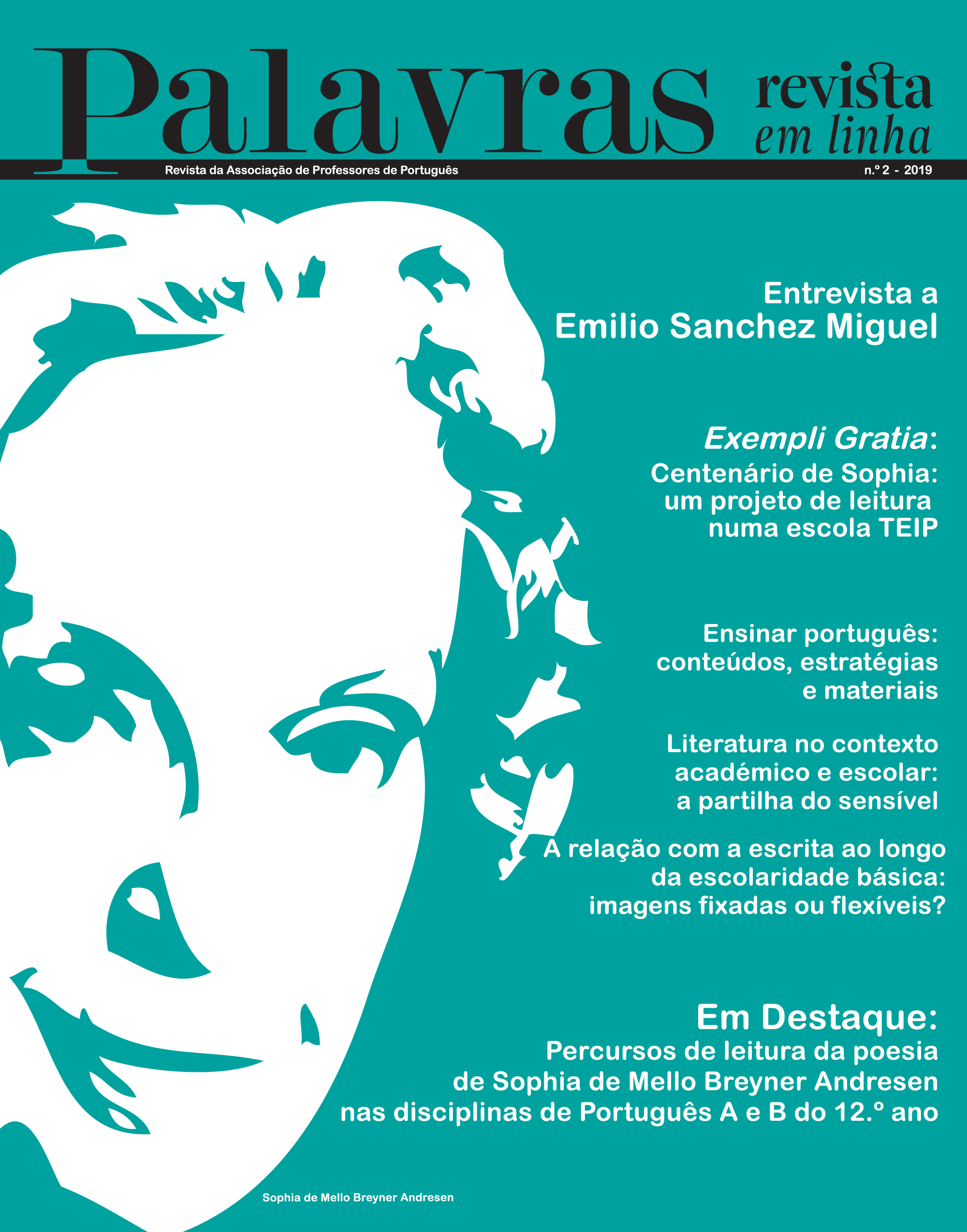 Palavras - revista em linha, Sophia de Mello Breyner Andresen